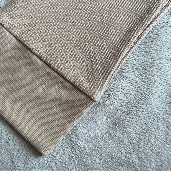 NWT Skin Leona High Rise Waffle Knit Drawstring Lounge Leggings Elm Sz 4 XL - Picture 10 of 15